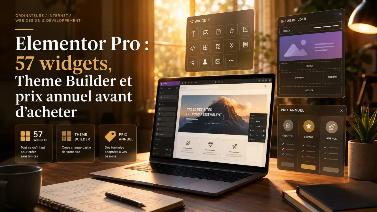 Elementor Pro : 57 widgets, Theme Builder et prix annuel avant d’acheter
