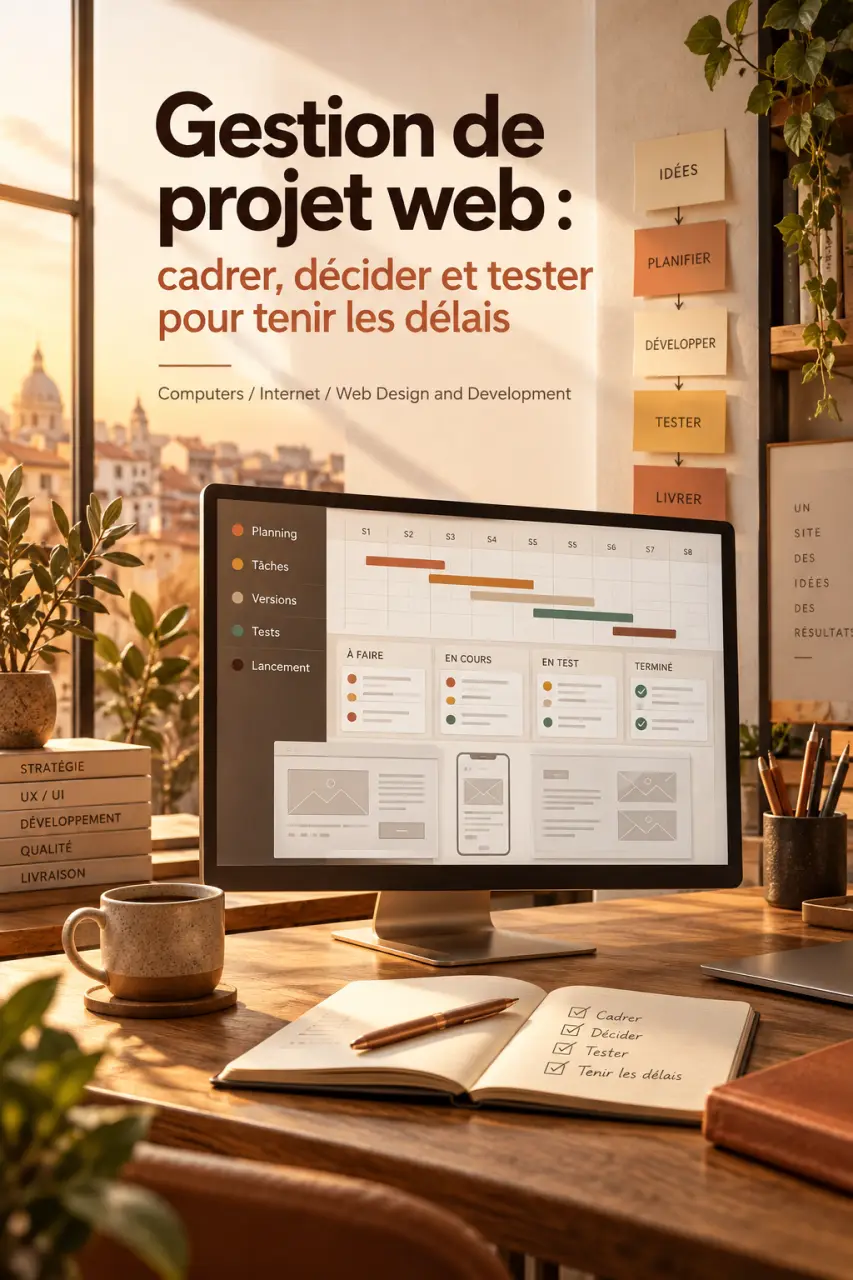Gestion de projet web : cadrer, décider et tester pour tenir les délais