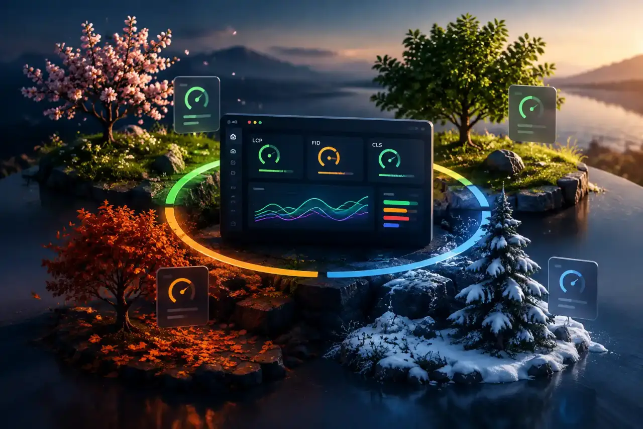 Visualisation technique du monitoring des performances web au fil du temps