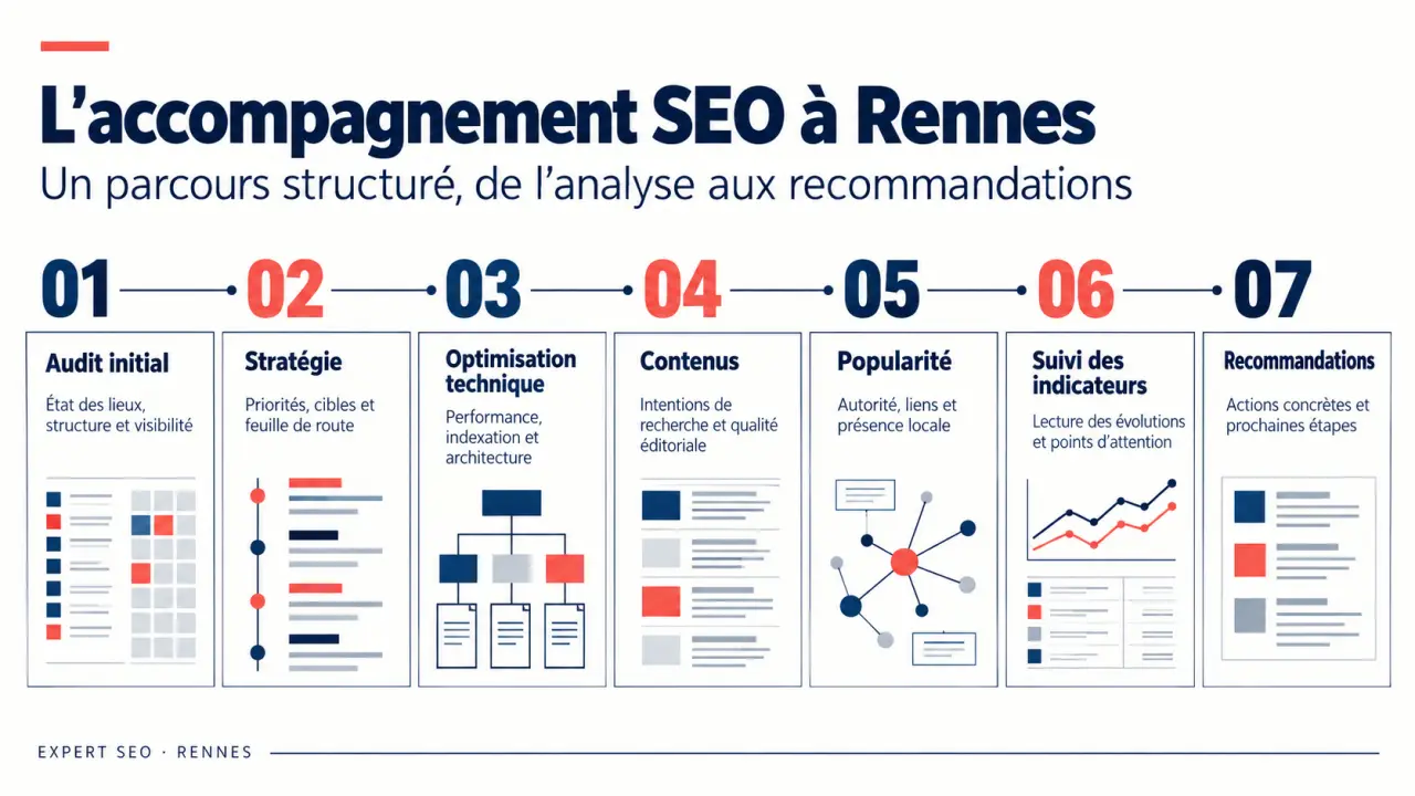 Parcours d’accompagnement d’un expert SEO à Rennes, de l’audit au suivi des performances
